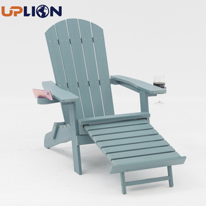 Uplion Wholesale Plastic Wood Adirondack Chair with and Cup Holder for Garden Backyard