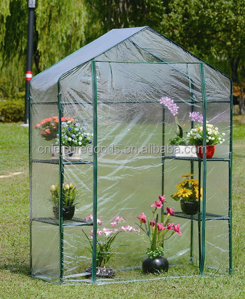 Uplion Plastic Outdoor Agricultural Green House Mini Multi-Function Patio Garden Greenhouse