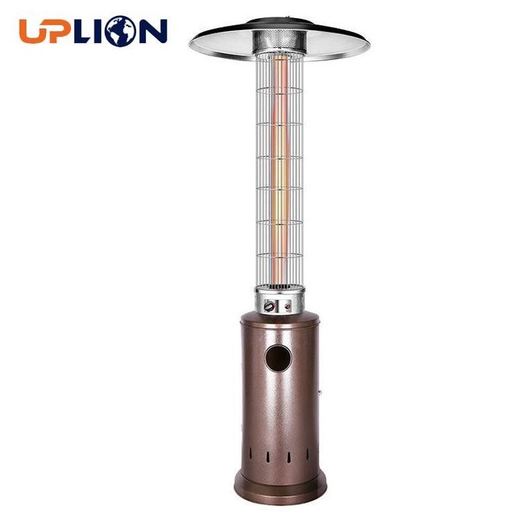 Uplion Luxury Outdoor Standing Gas Heater Glass Tube Garden Heater Durable Patio Heater