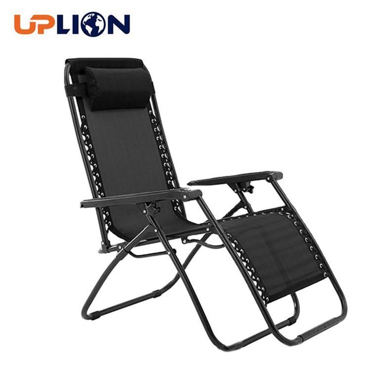 Uplion Outdoor Beach Lounge Chair Folding Chair Garden Sun Lounger Zero Gravity Chair