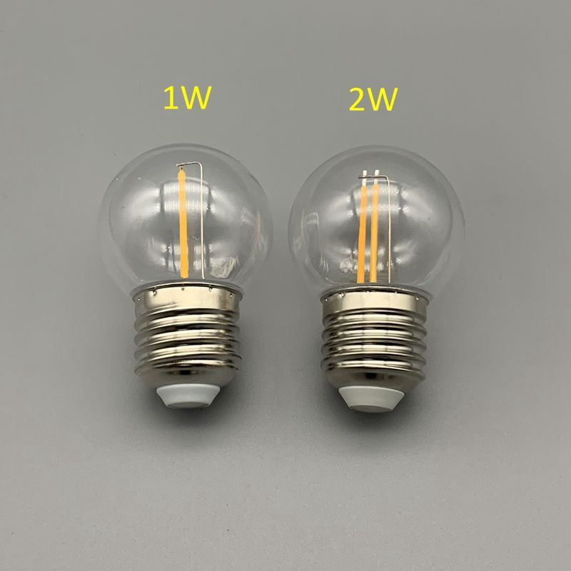 NEW ERP festoon lighting G45 E27 B22 filament  bulb 1W