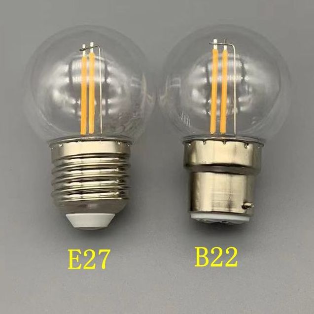 NEW ERP festoon lighting G45 E27 B22 filament  bulb 1W