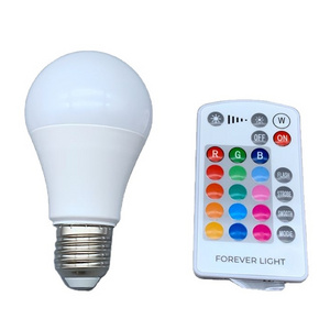 A60 A19  E27 9W dimmable RGB bulb