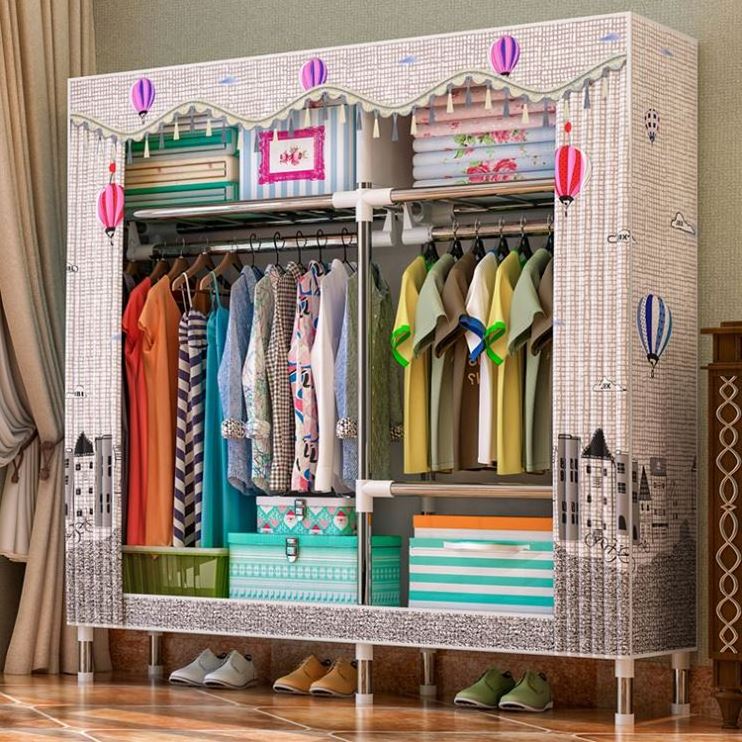 Free Sample Wardrobe Clothes Lowes Storage Organizer Wood Wooden Rack Manufacturer Plastic Closet Portable For Small Space