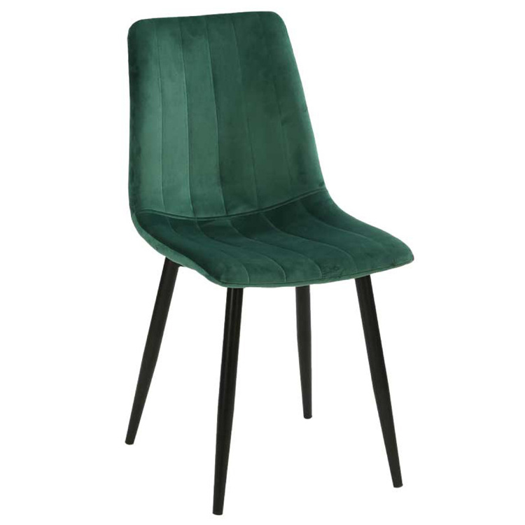 Upholstered Luxury Scandinavian Design Contemporary Green Superior Quality Black Dining Room Chairs For Dining Table