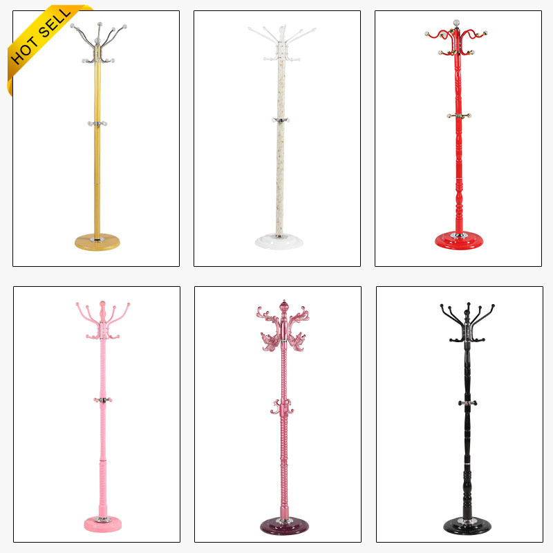 China manufacturer metal coat hanger stand wooden coat stand