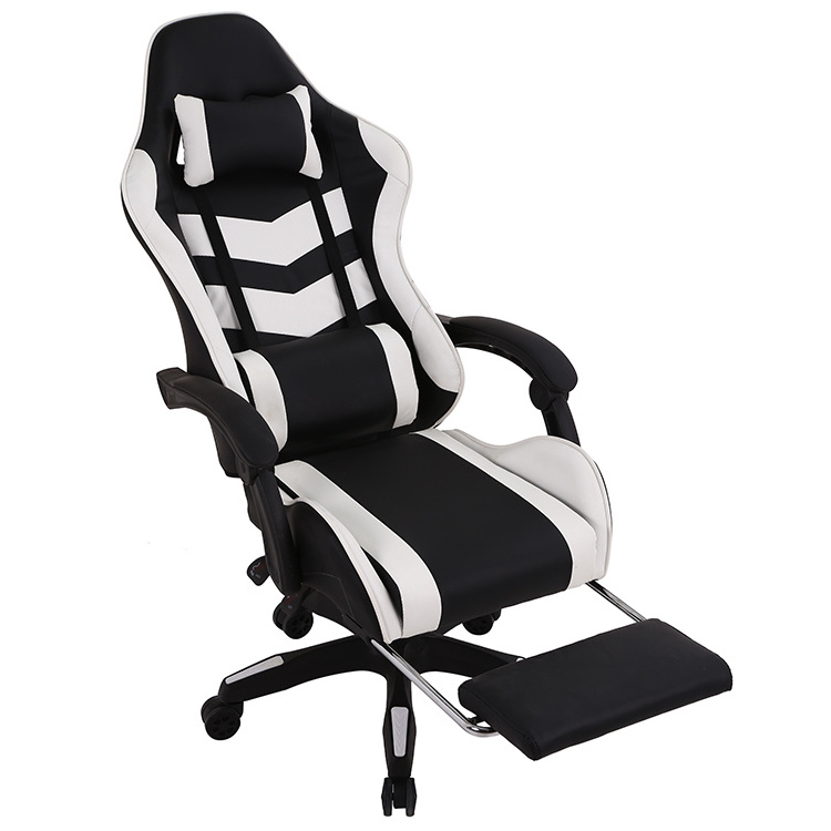 Free Sample Rocker Cheap Wide Base Private Label Racing Gamer 1pc Computer Armrest Parts Black White Recaro Office Gaming Chair