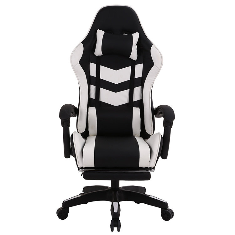 Free Sample Rocker Cheap Wide Base Private Label Racing Gamer 1pc Computer Armrest Parts Black White Recaro Office Gaming Chair