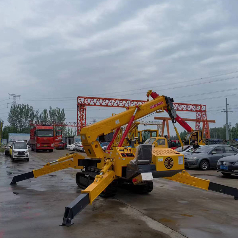 8 ton mini crawler crane spider crane hydraulic telescopic boom electric spider crane price