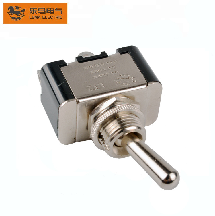 Lema LT2132A (on)-off-(on) reset 3 pin toggle switch brass toggle switch momentary switch