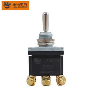 Lema LT3230B ON-OFF-ON 3 way 6 pin IP67 waterproof toggle switch vintage momentary switch rocker switch