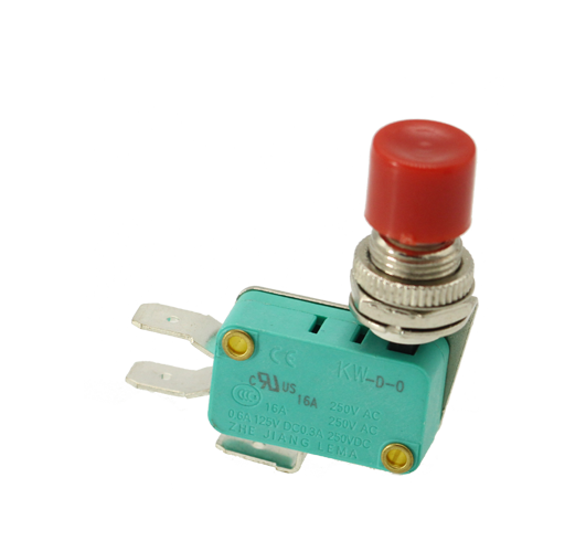 High Quality KW7-DU Snap Action Actuator Micro Switch Factory Supplied 6.3*0.8 Terminal SPDT Circuit 16A Max. Current 250VAC