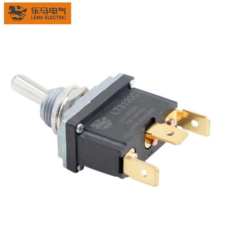 Lema LT3120C IP67 waterproof toggle switch on-on for amp and speaker box momentary toggle switch