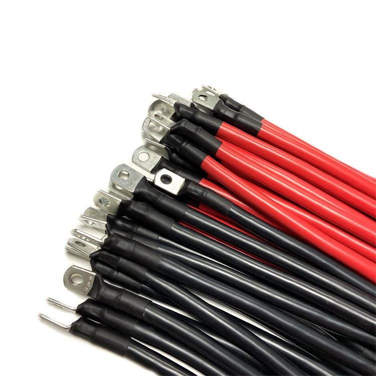 Manufacturer Flexible Silicone DC Power Automotive Battery Connector Solar Wire harness Inverter Battery Cable For Solar