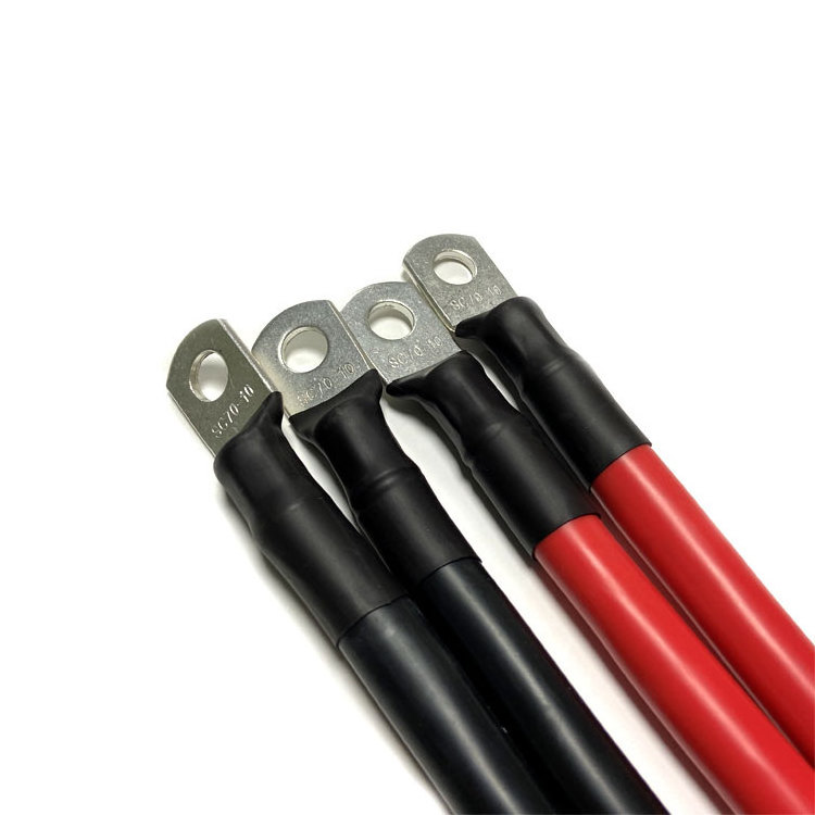 Manufacturer Flexible Silicone DC Power Automotive Battery Connector Solar Wire harness Inverter Battery Cable For Solar