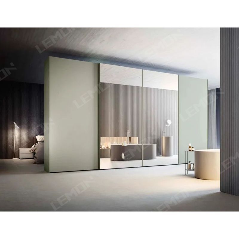 Modern design bedroom wardrobe sliding door multifunction storage for bedding and wardrobe use closet wardrobe