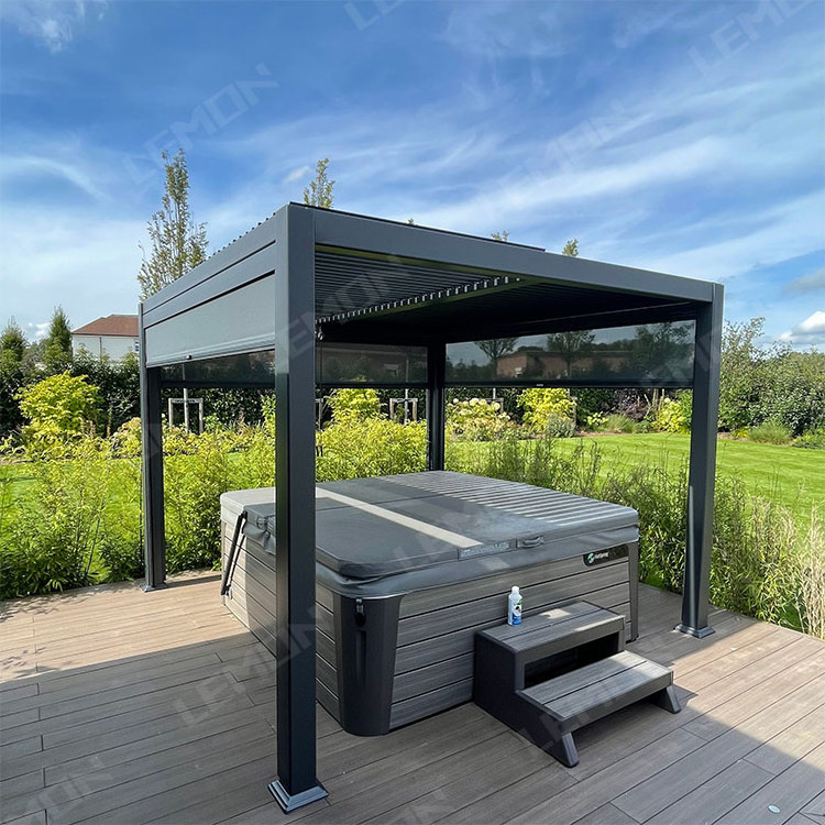 Bioclimatica Louvered Pergola Aluminium Outdoor Carport Structure Solar System Carport  Pergola Kit And Gazebos Outdoor