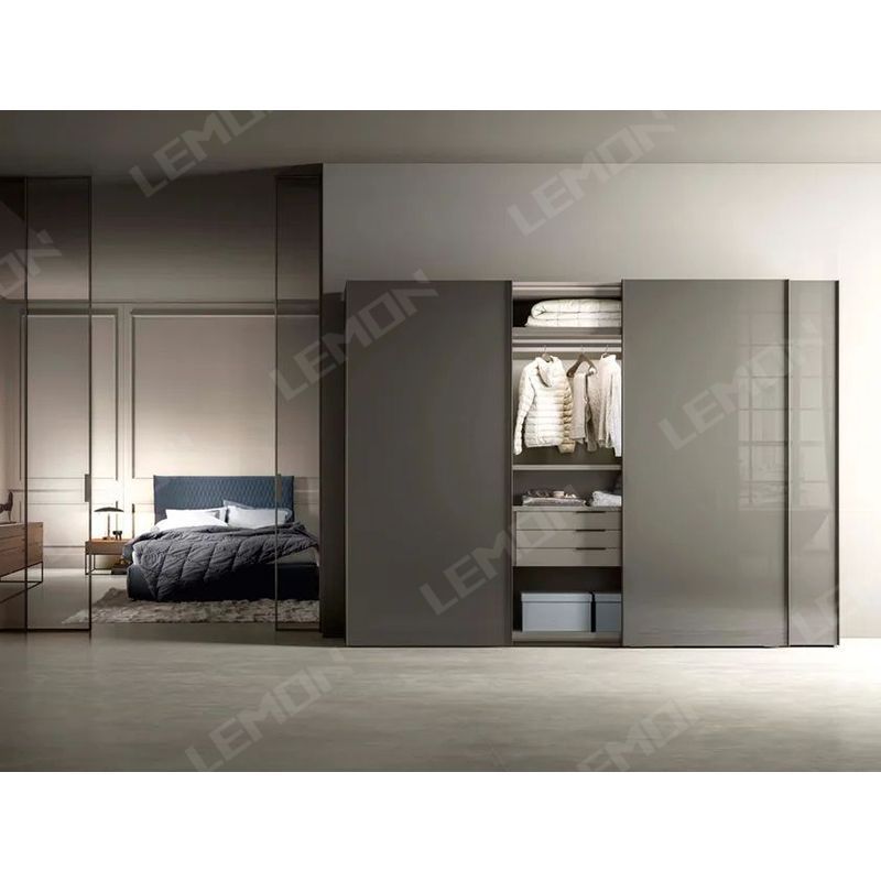 Modern design bedroom wardrobe sliding door multifunction storage for bedding and wardrobe use closet wardrobe