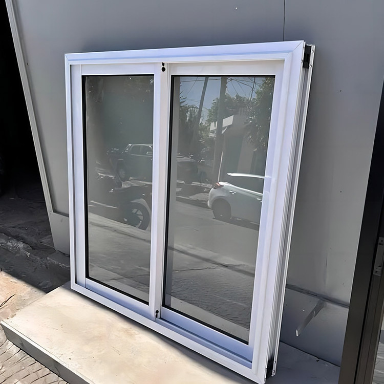 Factory Cheap Price Double Glazing Upvc Pvc Sliding Windows With Quadruple Glass With Handle