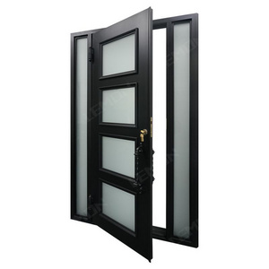 Wholesale Security Exterior Iron Entry Swing latest design iron door Wrought used Commercial door wrought iron