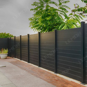 Assembled Privacy Panels Metal Laser Cut Garden FenceAluminum Garden Black Valla Privacy Fence Panel Small Fences Modern