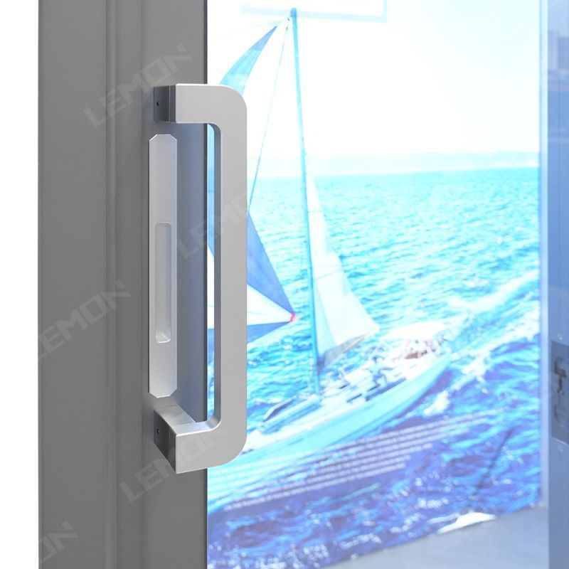 Aluminium Four Panels Swing Casement Glass Sliding Doors Aluminum pt bd doorr Panoramic Slide And Turn Foldable Glass Do