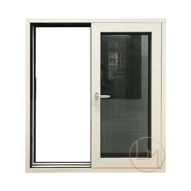 Horizontal Sliding Aluminium Windows Full Sliding Glass Windows For Balcony Sliding Office Reception Window