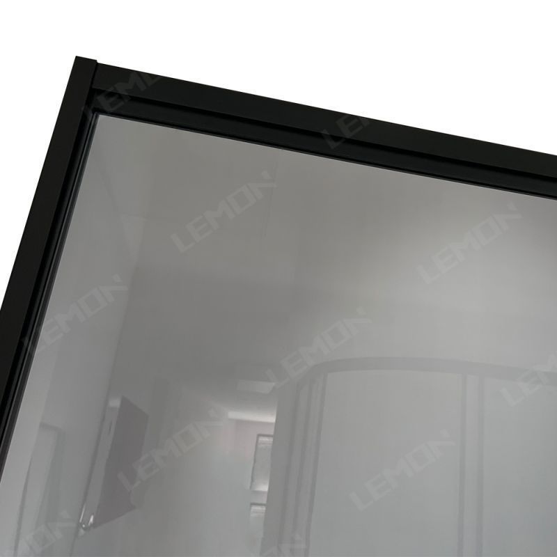 Foshan Easy Install Black Frameless Clear Frosted Glass Shower Room Door Bathroom Glass Shower Door Sliding  For Hotel Villa