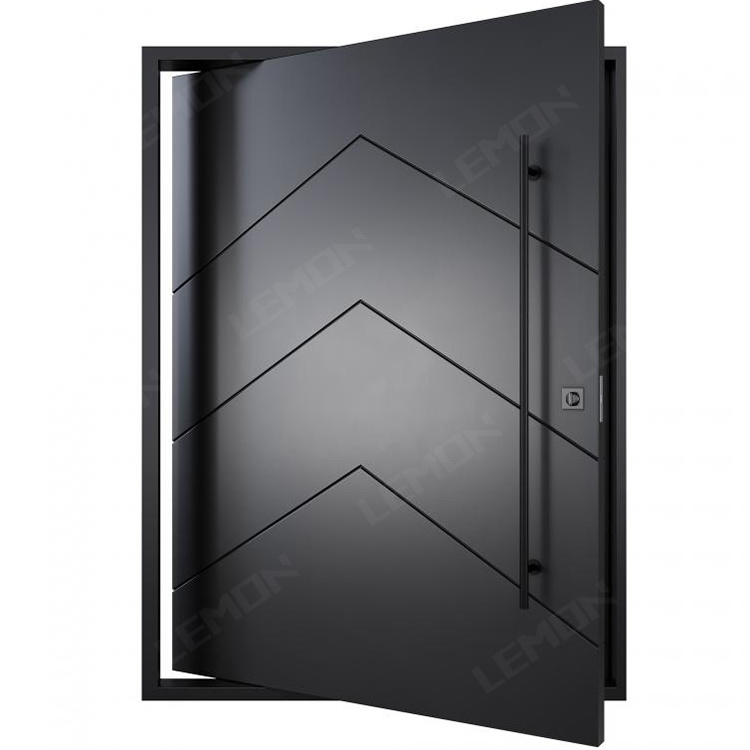 Chinese Stainless Glass Pivot Steel 36x80 Bullet Proof Metal Others Doors Modern Entri Door With Side Panel