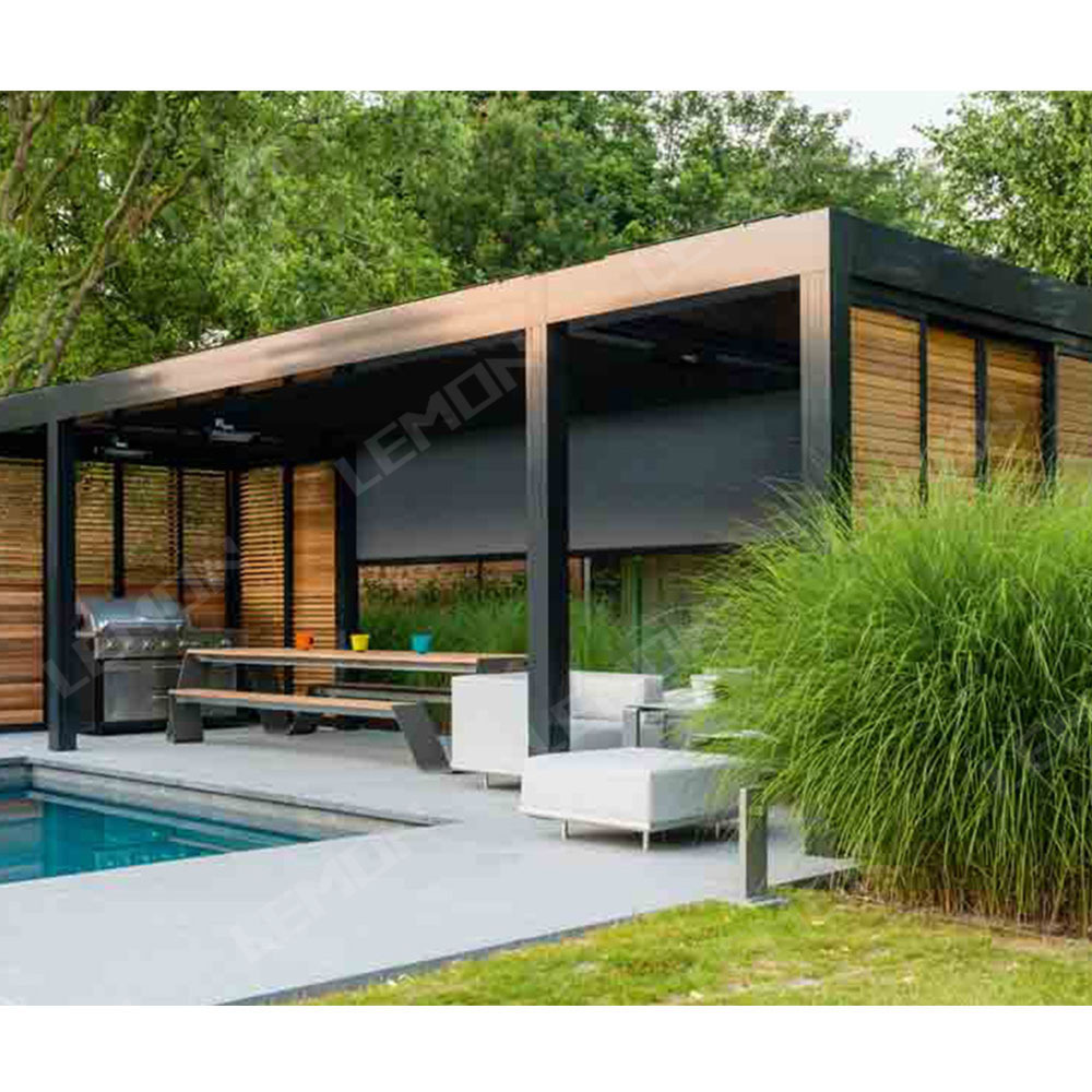 Pergola aluminium wasserdicht aluminium 5x4 pergola glass roof aluminium louver pergola outdoor 10x10