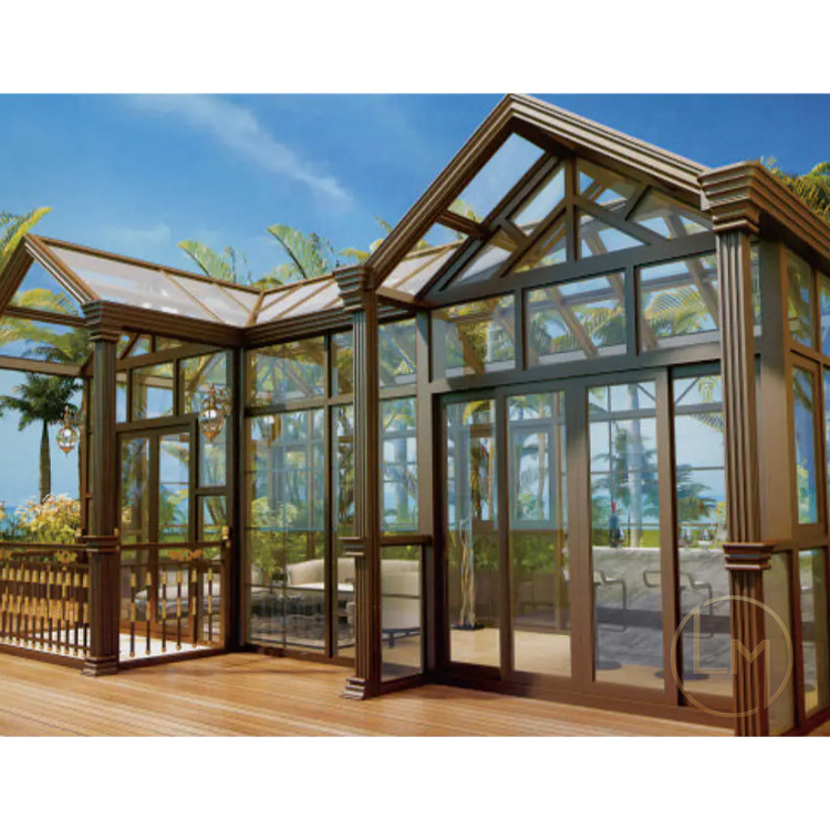 Wholesale winter garden steel all great portable safety glass house steel glass sunroom for solarium