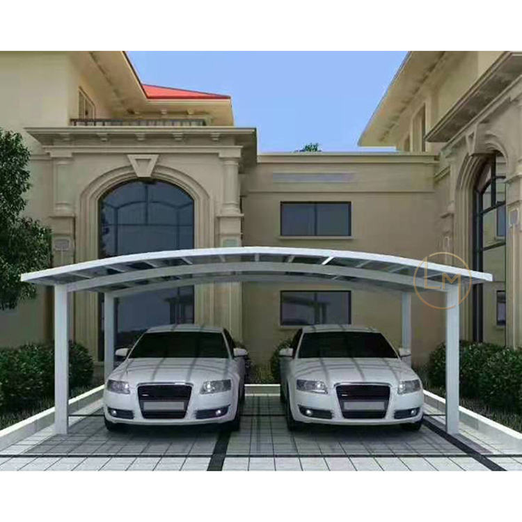 Cheap customize carport garage metal retractable solar carport kit awning aluminium makro portable garage carport