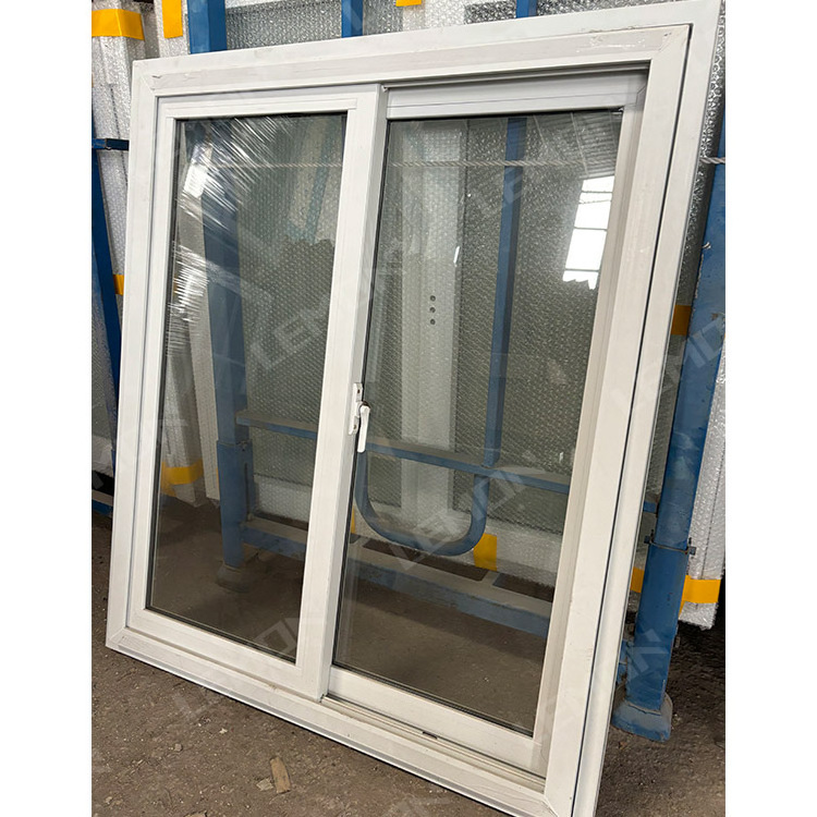 Factory Cheap Price Double Glazing Upvc Pvc Sliding Windows With Quadruple Glass With Handle