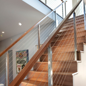 American standard Stainless steel 304/316 cable railing system wire balustrade system for stair for balcony