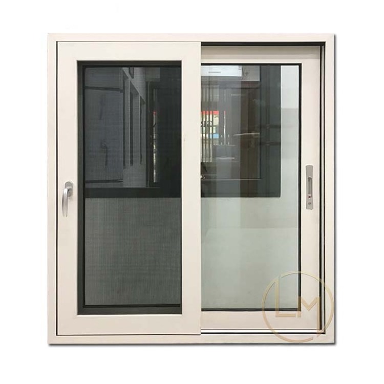 Horizontal Sliding Aluminium Windows Full Sliding Glass Windows For Balcony Sliding Office Reception Window