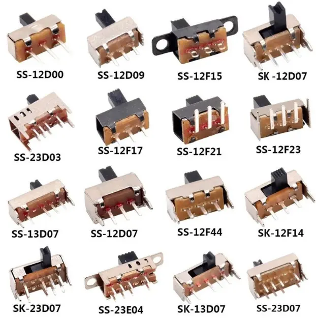 Spdt Smd 2p4t 2p3t 2p2t 3pin 4pin 6pin 8pin Mini Slide Switch Smt Dip 2 3 4 6 8 Pin Way Pcb Push Switch 2P 3P 4P 6P 8P