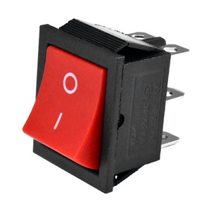 Kcd4 On/Off Rocker Switch Panel Red 6 Pin