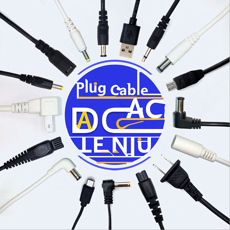 AC power DC plug / socket / jack / adapter / connector manufacturer direct sales,  custom cable 5.5 2.5 2.1 3.5 mm Male / female