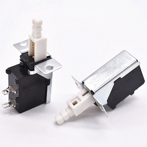 Straight Key switch KDC-A10 Cooler self-locking switch TV-5 inner spring 2pin Push button switch