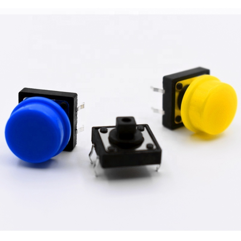 PCB panel mount cover 12x12mm high-quality micro / push / button / electrical / power / momentary / tact / Tactile switch