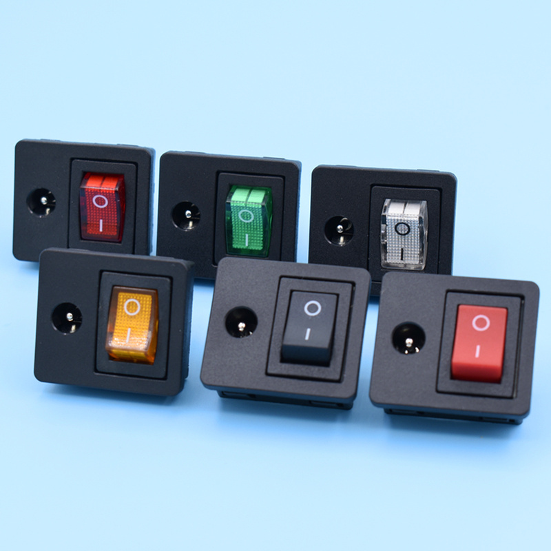 12V 24V DC With Rocker Switch / Female / Power / Plug / Jack / Socket / Adapter / Converter / Charge / Connector / 2 / 3 / 4 Pin