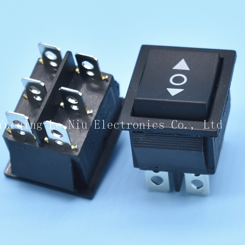 Kcd4 - Dpdt - 6 Pin - Switch - Power - Push - Button - On - Off - On - Rocker Switch 3 Way