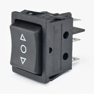 KCD4 Reverse Forward DPDT 3 Position 6 Pin Motor Rocker Momentary Switch With Spring Return Windows Switches For Car Boat