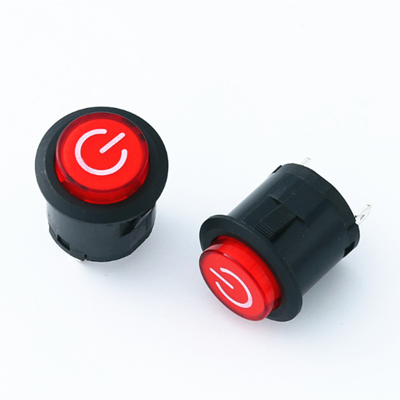 22MM On Off Push Button Switch With Led PushButton Switch Of Baby Carriage Locking Or No-lock Power Switch