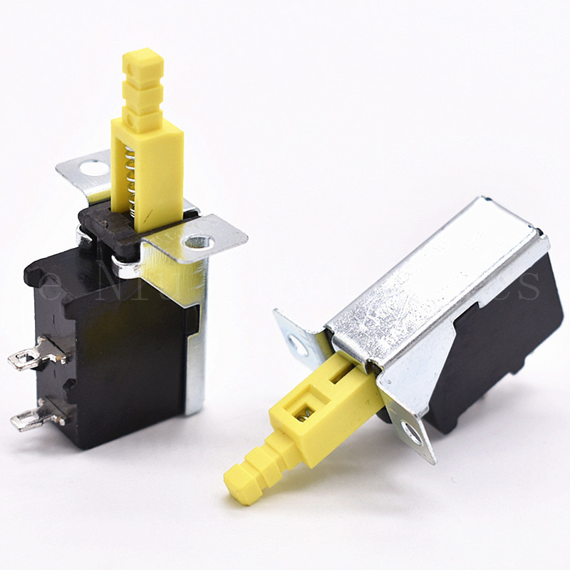 Straight Key switch KDC-A10 Cooler self-locking switch TV-5 inner spring 2pin Push button switch