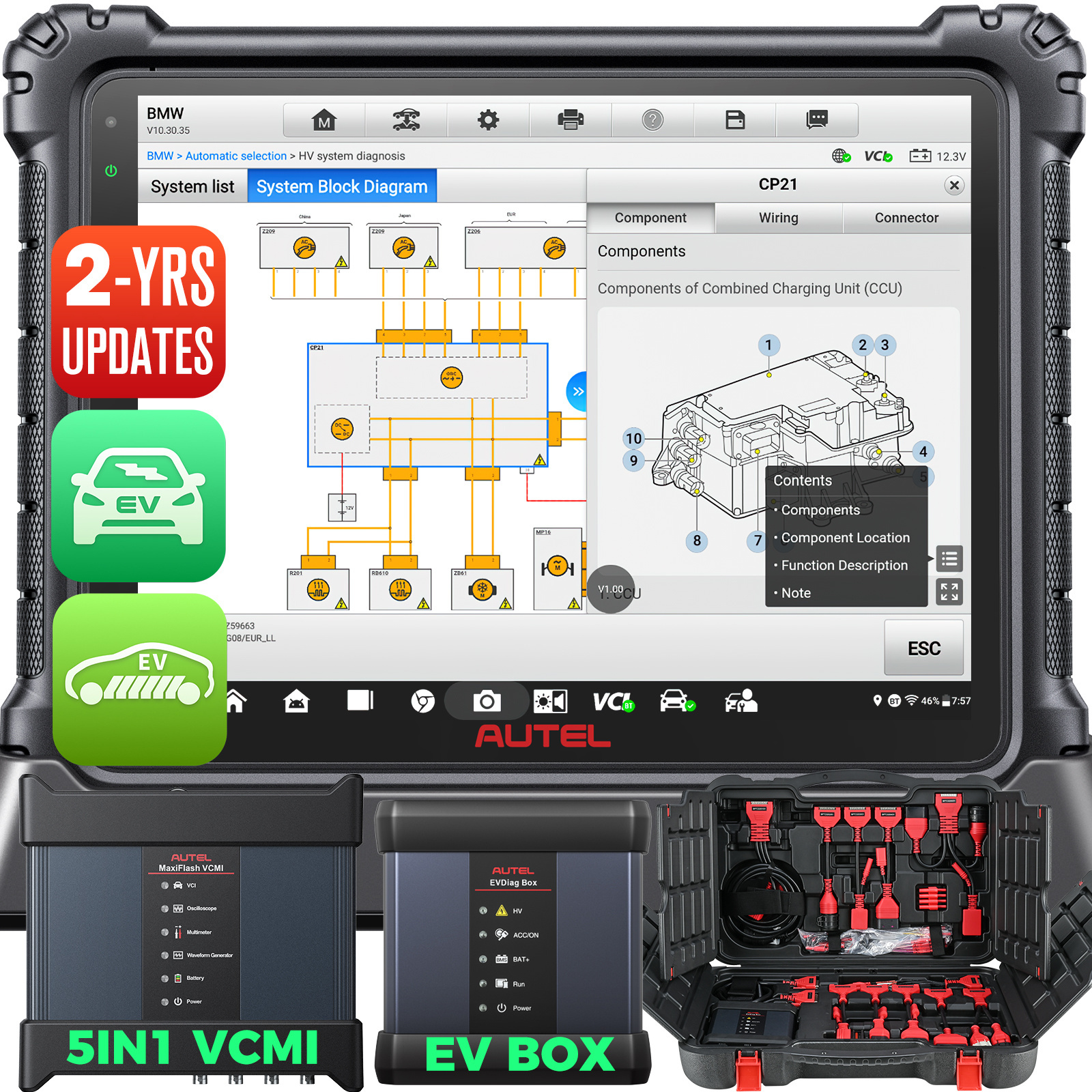 Autel maxisys ultra EV ecu tuning programming car diagnosis tool vehicle diagnostic scanner tools machine for cars