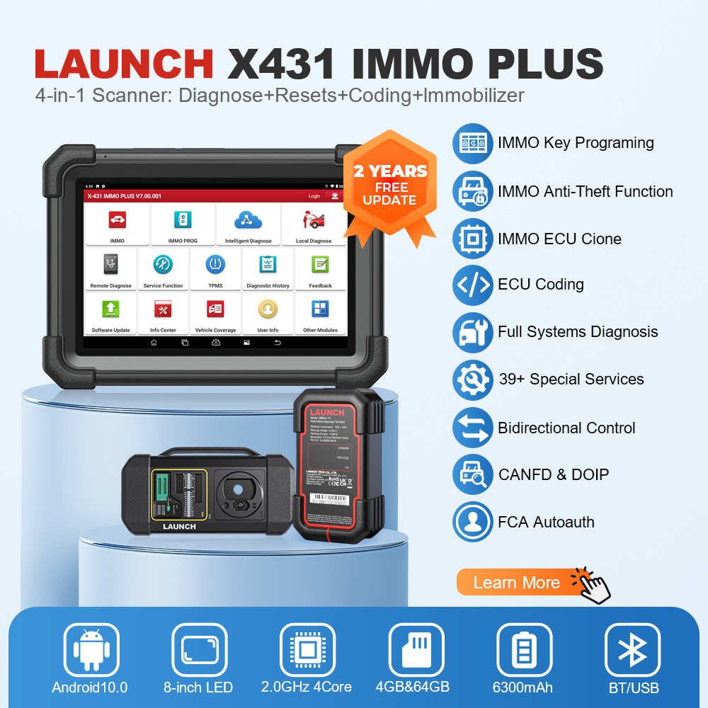 launch obd2 X431 immo plus key fob programmer car scanner diagnosis tools vehicle diagnostic machine for cars