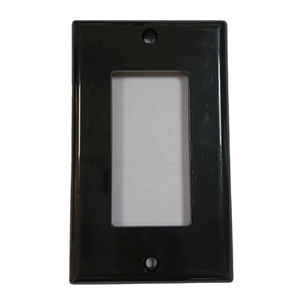 High Quality American wallplate, black, 1 gang wall switch outlet cover/wall plate/wall cover, residential, UL/cUL approved