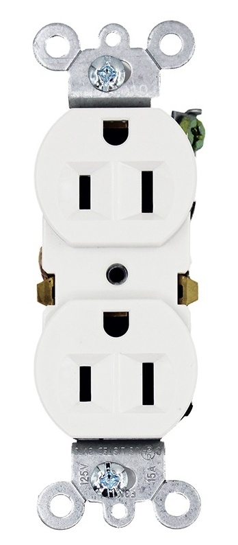 Duplex Receptacle 15A 125V American Wall Switch Electrical Power Socket, wall socket outlet, UL approved outlet receptacle