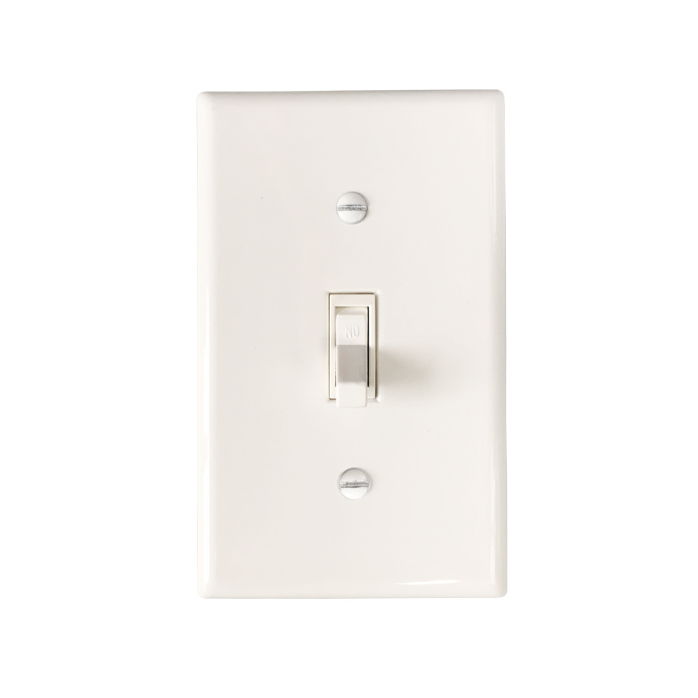 American style wall plate 1 gang toggle switch cover, plastic wallplate, UL approved